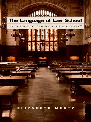 cover image of The Language of Law School
